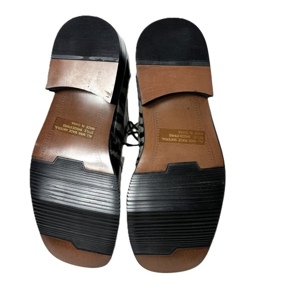 Vintage Zebra Zoot  Silver Brwn/Blk   Oxford Formal Dress Shoe Rare OOAK NWOT - Picture 10 of 12